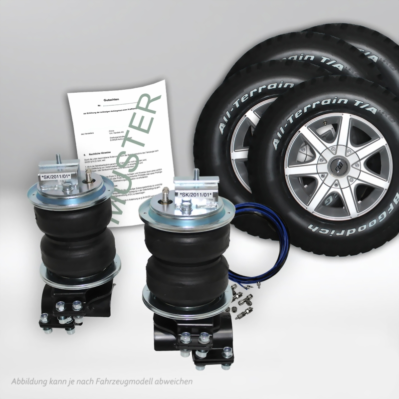 Auflastung VW Amarok, Typ 2H ab Baujahr 09.2016 auf 3.500 kg Gesamtgewicht