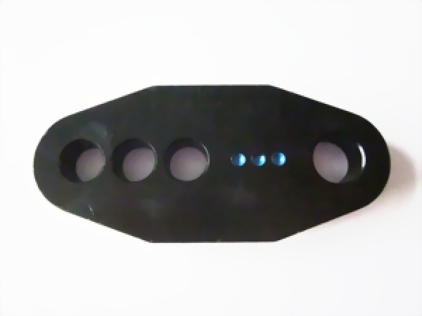 Universalmontageplatte kurz blau