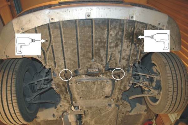 Unterfahrschutz BMW X1, Typ E84, Motor 1.8/2.0/2.0 TD ab Baujahr 03.2009 - 06.2015