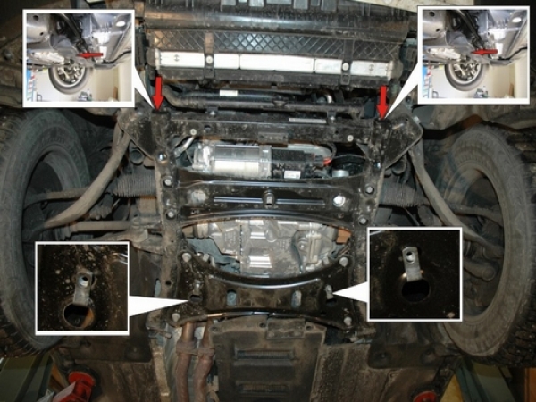 Unterfahrschutz BMW X3, Typ F25, Motor alle ab Baujahr 09.2010 -