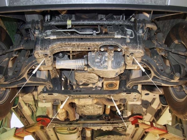 Unterfahrschutz Jeep Grand Cherokee III, Typ WH/WK, Motor alle ab Baujahr 06.2005 - 12.2010