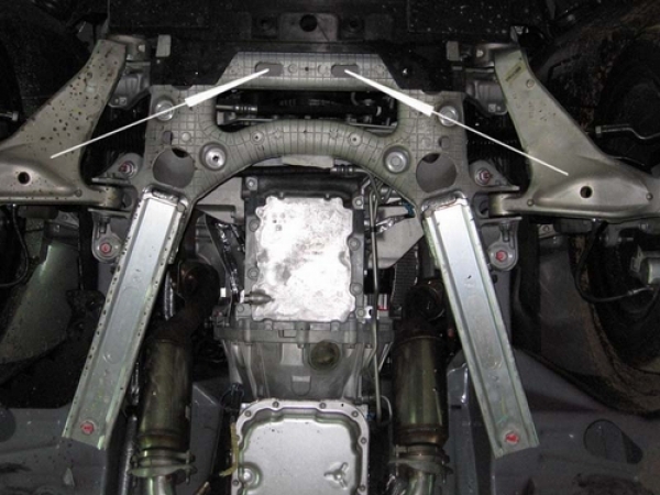 Unterfahrschutz Cadillac CTS, Typ GMX322, Motor 2.8/3.6 ab Baujahr 01.2008 -