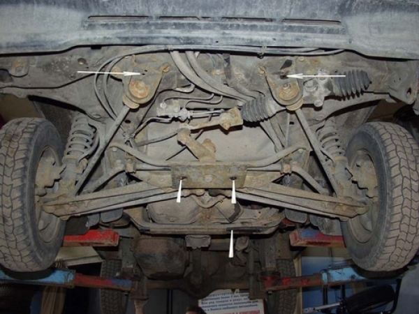 Unterfahrschutz Daewoo Damas, Motor 0.8 ab Baujahr 1991 -