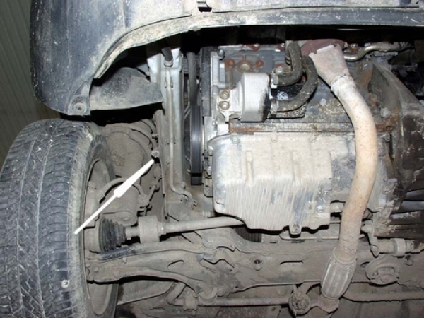 Unterfahrschutz Fiat Doblo, Typ 119/223, Motor 1.2/1.3D/1.6/1.9D ab Baujahr 03.2001 -