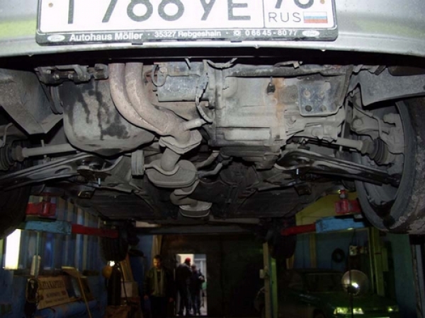 Unterfahrschutz Ford Escort/Orion, Typ AAL/ABL/AFL/AVL/ALL/GAL, Motor alle ausser 1.8 TD ab Baujahr 07.1990 - 02.1999