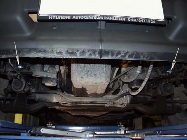 Unterfahrschutz Ford Transit, Typ T/E, Motor 2.0/2.5D/2.9 ab Baujahr 10.1985 - 1999