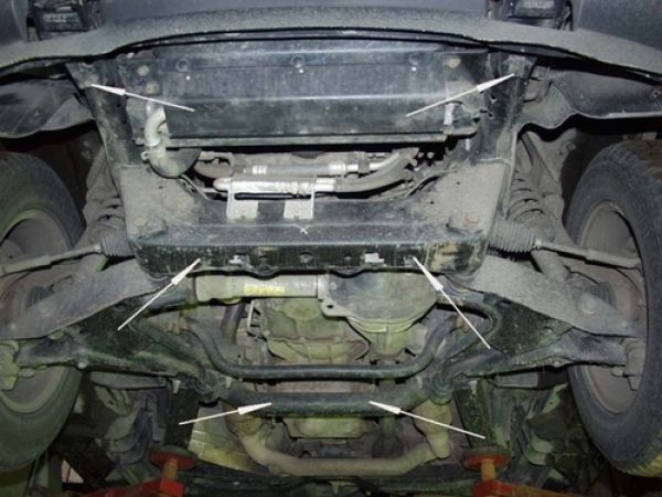 Unterfahrschutz Ford Explorer III, Typ U2, Motor 4.0/4.6 ab Baujahr 2001 - 2005