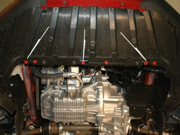 Unterfahrschutz Ford Focus III, Typ DYB, Motor 1.6/2.0 ab Baujahr 07.2010 -