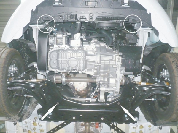 Unterfahrschutz Ford Fiesta VI, Typ JA8/JA (-LPG), Motor 1.6 ab Baujahr 01.2013 - 12.2016