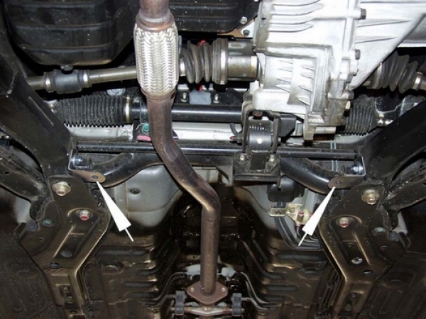 Unterfahrschutz Hyundai Accent II, Typ LC, Motor alle ab Baujahr 09.1999 - 2003