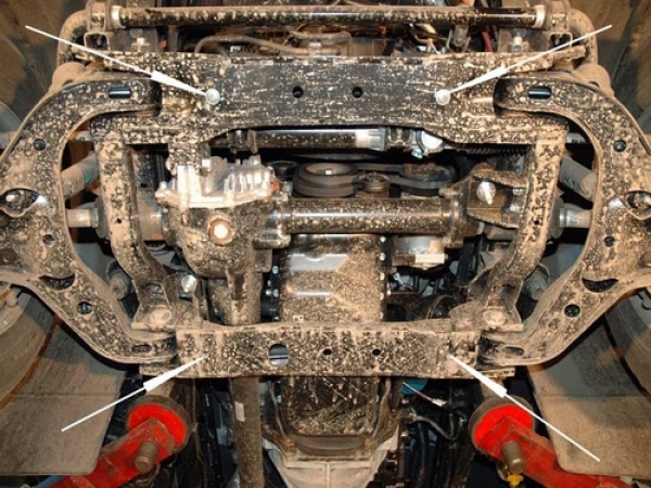 Unterfahrschutz KIA Bongo III Lkw, Typ , Motor 2.9 ab Baujahr 2006 -