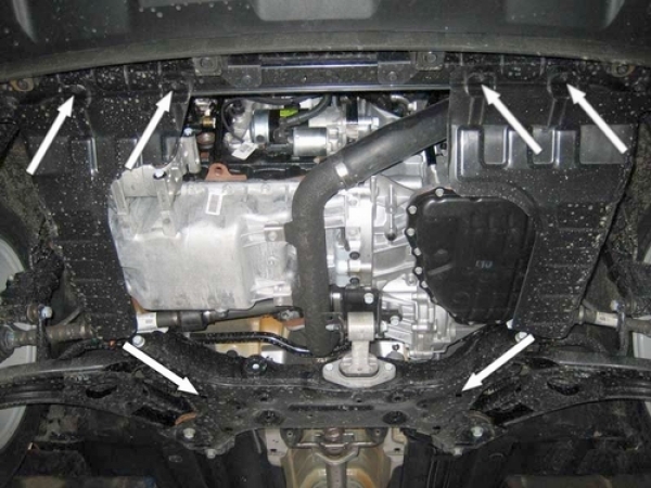 Unterfahrschutz KIA Soul, Typ AM, Motor 1.6/1.6 Diz ab Baujahr 02.2009 -