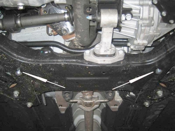 Unterfahrschutz KIA Soul, Typ AM, Motor 1.6/1.6 Diz ab Baujahr 02.2009 -