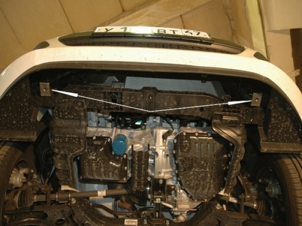 Unterfahrschutz KIA Picanto, Typ BA, Motor 1.0/1.1/1.1D ab Baujahr 01.2008 -