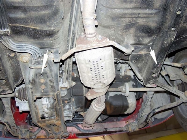 Unterfahrschutz Mazda 121 III, Typ JASM/JBSM, Motor 1.3/1.8D ab Baujahr 03.1996 - 04.2003