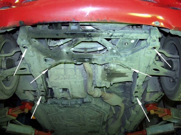 Unterfahrschutz Mercedes Benz Vaneo, Typ 414, Motor alle ab Baujahr 09.2001 - 07.2005