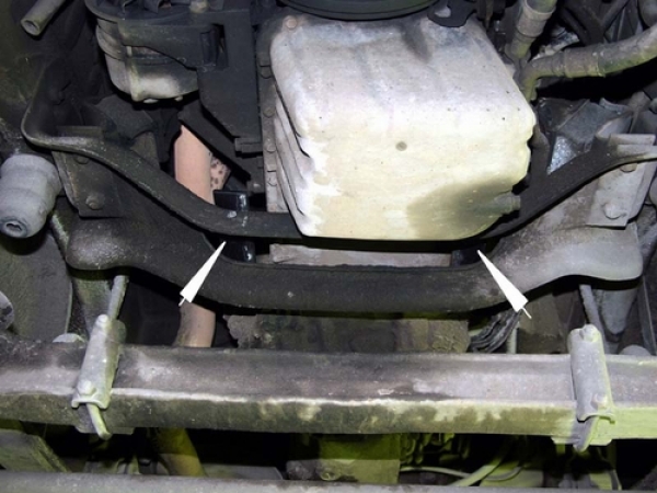 Unterfahrschutz Mercedes Benz Vito, Typ 639, Motor 3.0D/3.2/3.5/3.7 (4x4 Modelle auf Anfrage) ab Baujahr 09.2003 - 2014