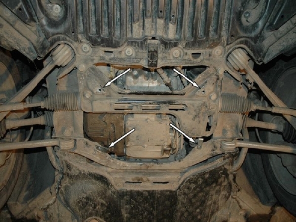 Unterfahrschutz Mercedes Benz GLK, Typ 204X, Motor alle ab Baujahr 06.2008 - 2012