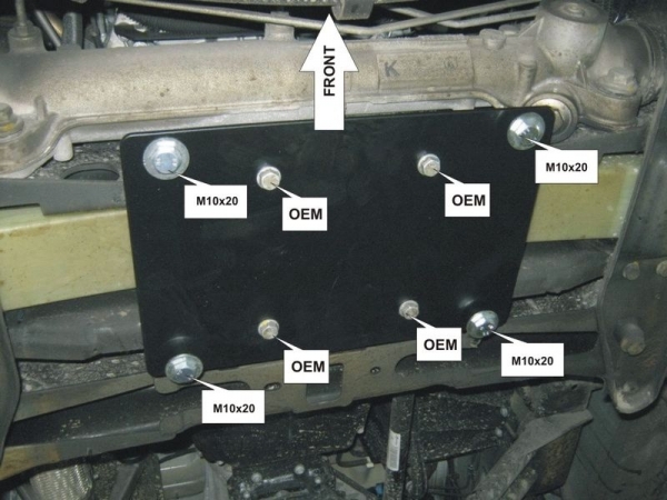 Unterfahrschutz Mercedes Benz Sprinter, Typ 906, Motor 2.2 TD/3.0 V6 (für 4x4 Modelle) ab Baujahr 06.2006 -