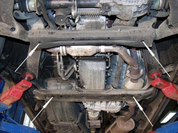 Unterfahrschutz Mitsubishi Pajero III, Typ V60/V70, Motor alle ab Baujahr 04.2000 - 01.2007