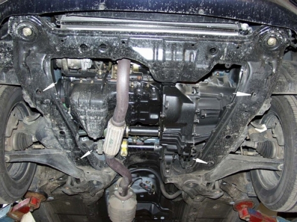 Unterfahrschutz Mitsubishi Space Runner, Typ N6, Motor alle ab Baujahr 08.1999 - 08.2002