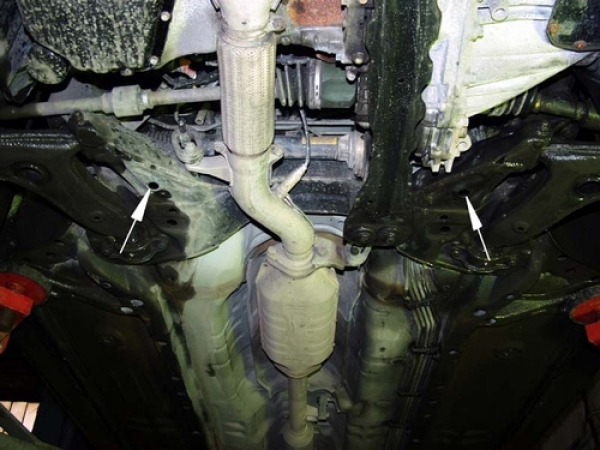 Unterfahrschutz Mitsubishi Carisma GDI, Typ DA, Motor 1.6/1.8 GDI/1.9D ab Baujahr 07.1995 - 06.2006