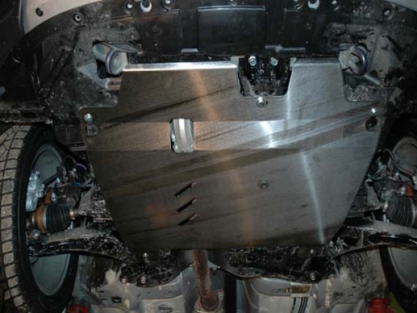 Unterfahrschutz Mitsubishi Outlander I, Typ CU, Motor 2.0/2.0 (4WD)/2.0T (04.2004 -)/2.4 (4WD) ab Baujahr 05.2003 - 10.2006