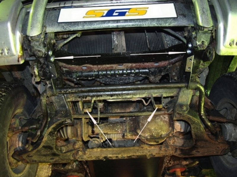 Unterfahrschutz Mitsubishi Pajero II, Typ V20/V40, Motor alle ab Baujahr 12.1990 - 04.2000