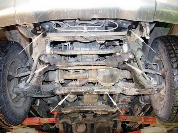 Unterfahrschutz Mitsubishi Pajero Sport I, Typ K90, Motor 2.5 TD/3.0 ab Baujahr 07.1996 -