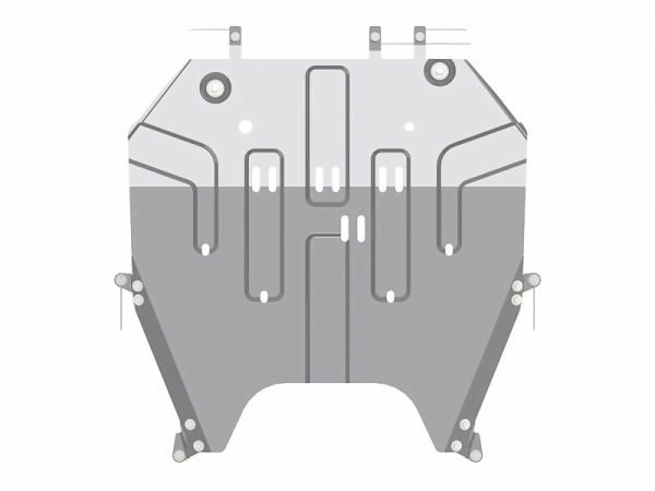 Unterfahrschutz Mitsubishi Eclipse Cross, Typ GK, Motor 1.5/2.2 TD, Baujahr 10.2017 -