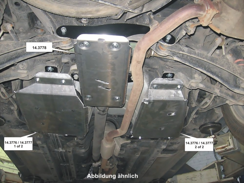 Unterfahrschutz Mitsubishi Outlander III, Typ GF/GG, Motor 2.0/2.4 CVT 4WD, Baujahr 08.2012 - 08.2018