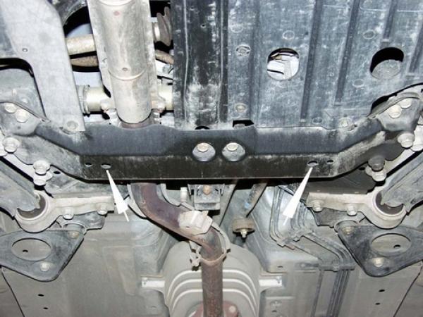 Unterfahrschutz Nissan Primera, Typ P12, Motor 1.6/1.8/2.0/1.9D/2.2D ab Baujahr 01.2002 -