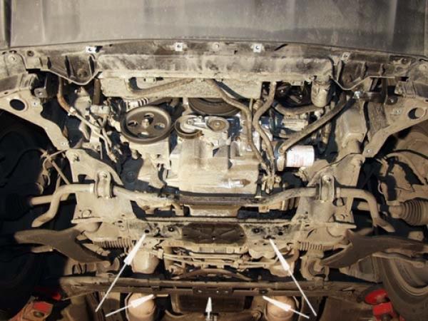 Unterfahrschutz Infiniti FX45, Motor 4.5 ab Baujahr 01.2003 - 12.2008