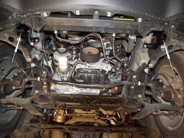 Unterfahrschutz Infiniti FX35, Typ , Motor 3.5 ab Baujahr 2006 -