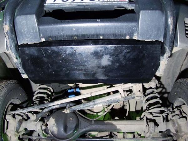 Unterfahrschutz Nissan Patrol GRII (mit Aussparung für Abschlepphaken), Typ Y61, Motor 3.0 TD/4.8 ab Baujahr 2005 -