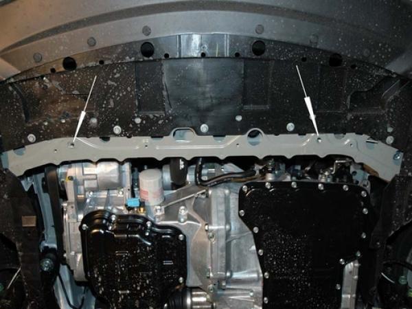 Unterfahrschutz Nissan Tiida, Typ C11, Motor 1.6 ab Baujahr 09.2007 - 12.2011