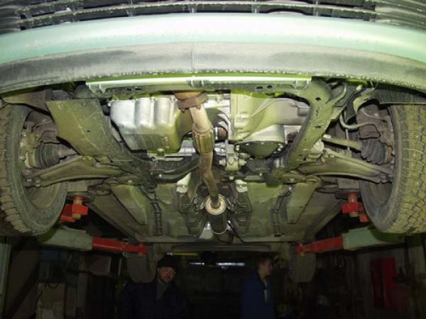 Unterfahrschutz Opel Corsa C (original Befestigung), Typ C, Motor 1.0/1.2/1.4 ab Baujahr 09.2000 - 07.2006