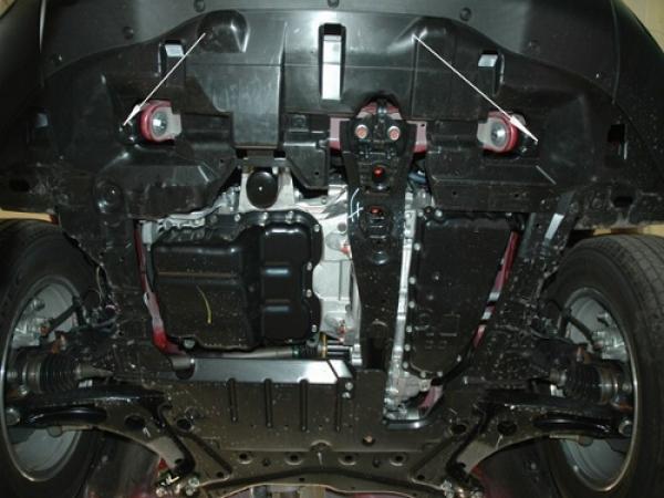 Unterfahrschutz Peugeot 4008, Typ B, Motor 1.6/1.8 ab Baujahr 05.2012 -