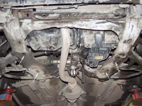 Unterfahrschutz Renault Clio I, Typ B/C57/5/357, Motor alle ab Baujahr 05.1990 - 09.1998