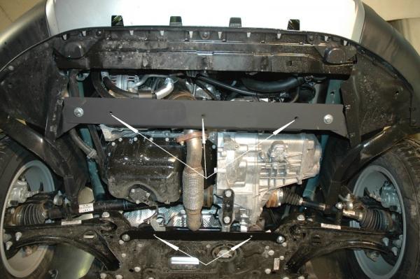 Unterfahrschutz Skoda Yeti 2WD+4WD, Typ 5L, Motor 1.2 ab Baujahr 05.2009 - (ohne Standheizung)