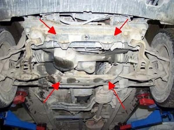 Unterfahrschutz Suzuki Grand Vitara I, Typ FT/GT, Motor alle ab Baujahr 03.1998 - 09.2005