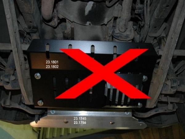 Unterfahrschutz Suzuki Jimny, Typ FJ, Motor 1.3 (4WD)/1.5 D ab Baujahr 2003 - (nicht mit Lenkungsdämpfer und EU-Personenschutzbügel montierbar)