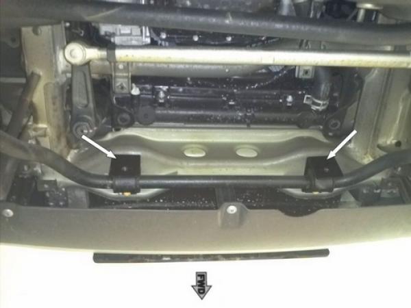 Unterfahrschutz Suzuki Jimny, Typ FJ, Motor 1.3 (4WD)/1.5 D ab Baujahr 2003 - (nicht mit Lenkungsdämpfer und EU-Personenschutzbügel montierbar)