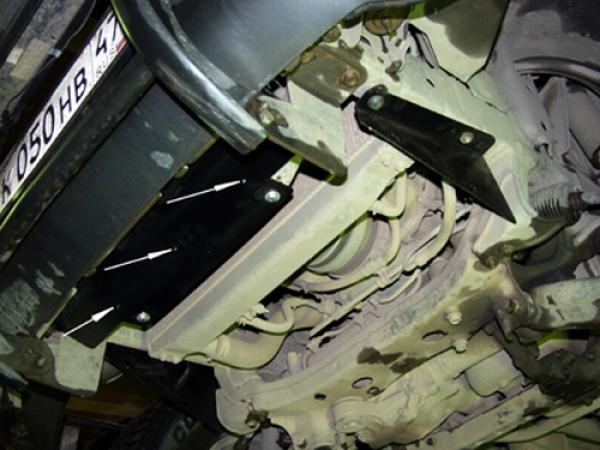 Unterfahrschutz Toyota Land Cruiser 100 Einzelradaufhängung, Typ J10, Motor alle ab Baujahr 01.1998 - 08.2007