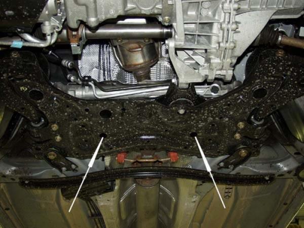 Unterfahrschutz Volvo V50, Typ MW, Motor 2.4 ab Baujahr 04.2004 - 12.2012