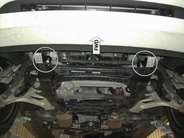 Unterfahrschutz VW Touareg, Typ 7P, Motor 3.0 TDI/4.2 TD ab Baujahr 01.2010 - 03.2018