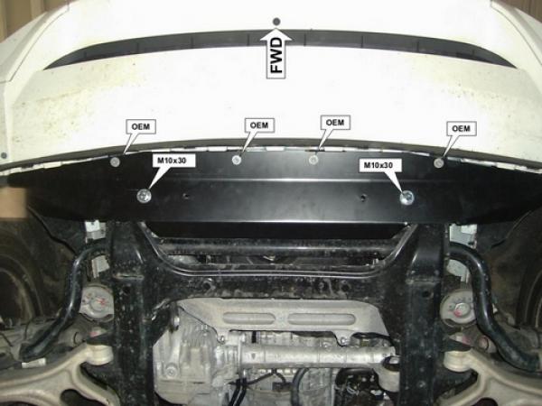 Unterfahrschutz VW Touareg, Typ 7P, Motor 3.0 TDI/4.2 TD ab Baujahr 01.2010 - 03.2018