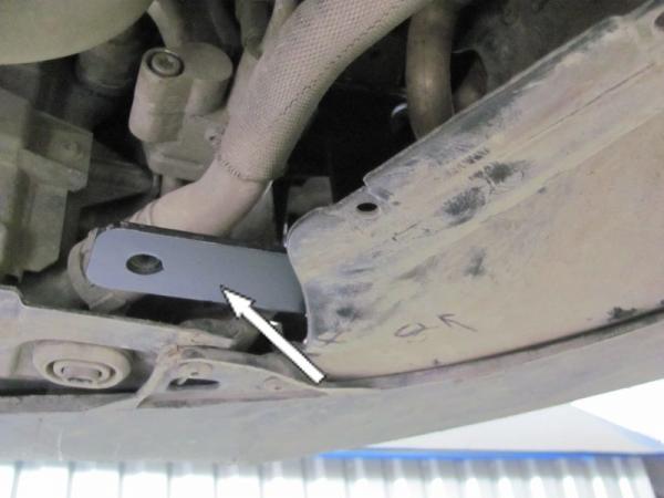 Unterfahrschutz VW Caddy III/Maxi/4motion, Typ 2K/2KN/2C, Motor 1.2 ab Baujahr 03.2004 - (für Standheizung)