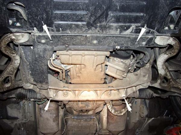 Unterfahrschutz Jaguar S-Type SE, Typ CCX, Motor 2.5/2.7D/3.0/4.0/4.2 ab Baujahr 01.1999 - 2005