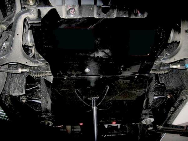 Unterfahrschutz SsangYong Rexton I, Typ RJ, Motor 2.7 TD/2.7 Xdi/2.9 TD/3.2 (4WD) ab Baujahr 08.2004 - 2006